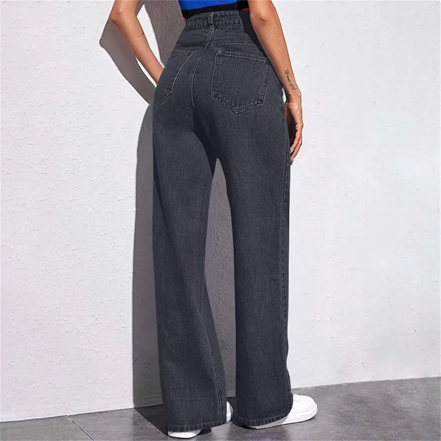 Sweatpants That Look Like Jeans Boyfriend Jeans Sweatpant Jeans High Waisted Cute Wide Leg Jeans