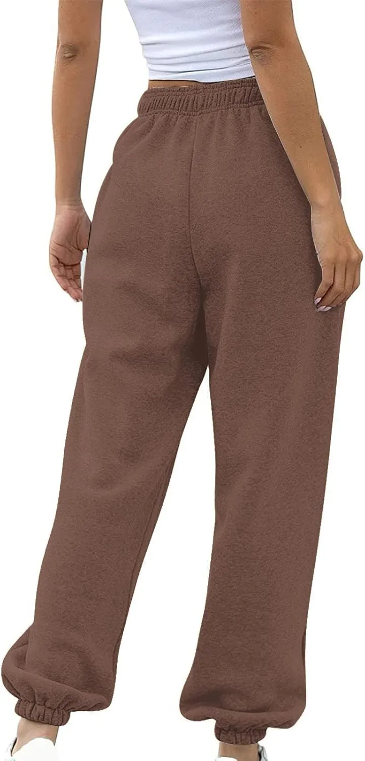 Sweatpants Women Baggy Drawstring Cinch Bottom Pants High Waisted Jogger Pants Workout Cargo Pants Lounge Trousers