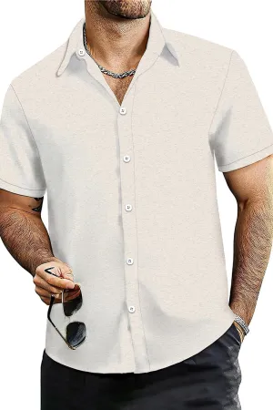 Udarnik Hawaiian Shirt for Men Short Sleeve Button Down Shirts Beach Tropical Casual Shirts