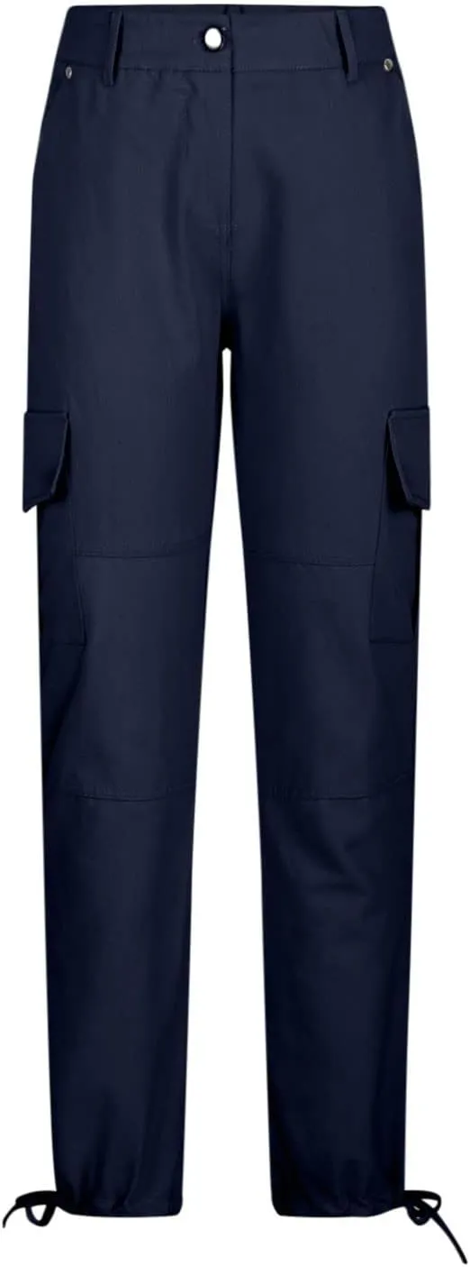 Uillui Military Women Cargo Pants Ripstop Multi-Pockets Corset Leg Bootleg Pant Low Waist Outdoor Hiking Tactical Cargo Pant