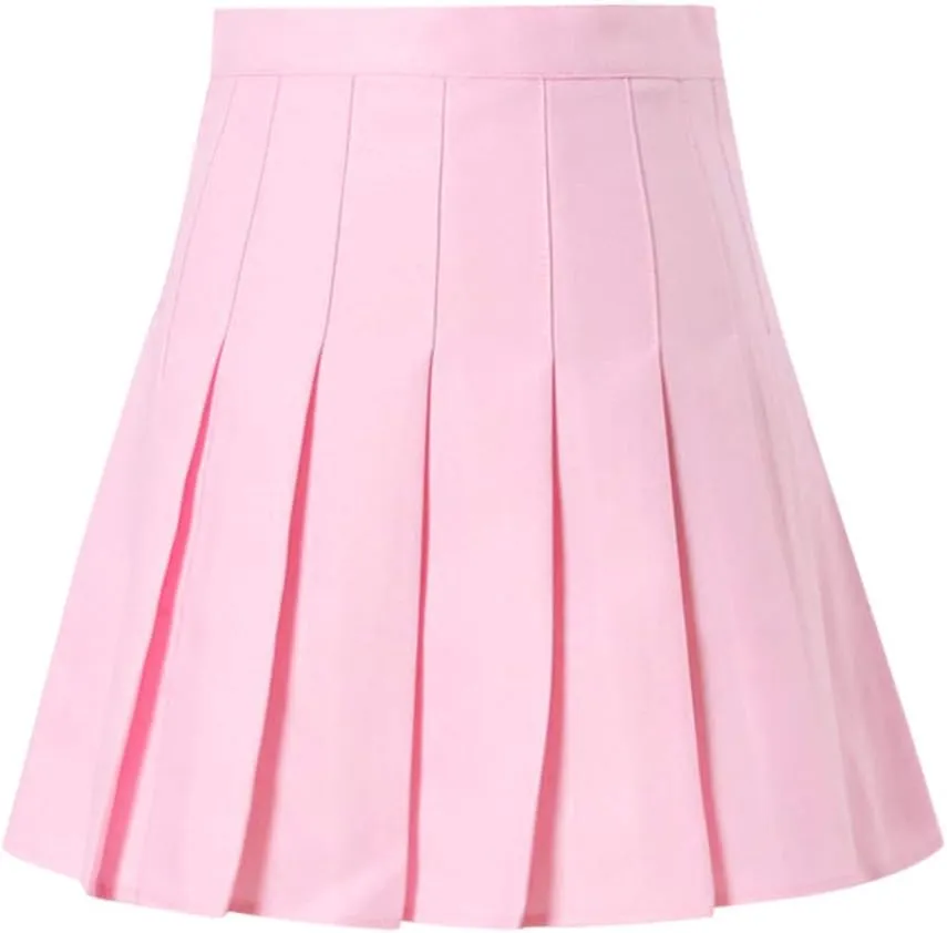 Women Cute Mini Pleated Skirt Summer Preppy Girl Y2k A-Line Skirts Casual Sexy High Waist Tennis Skater Short Skirt