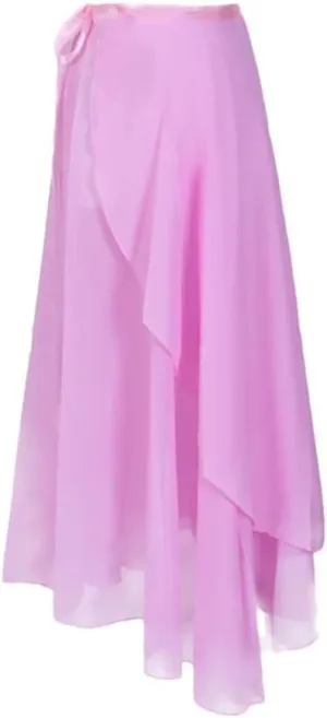 Women Elastic High Waisted Casual Chiffon Bodycon Skirts Summer Beach Vacation Long Skirts
