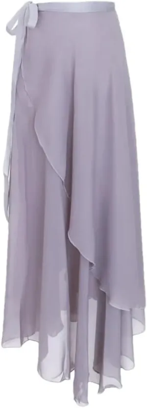 Women Elastic High Waisted Casual Chiffon Bodycon Skirts Summer Beach Vacation Long Skirts