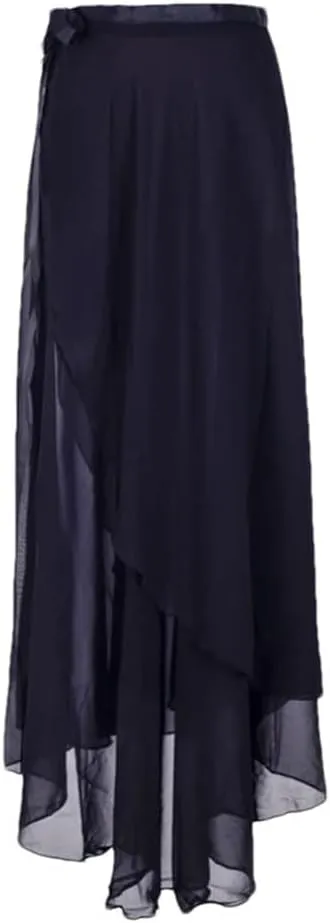 Women Elastic High Waisted Casual Chiffon Bodycon Skirts Summer Beach Vacation Long Skirts