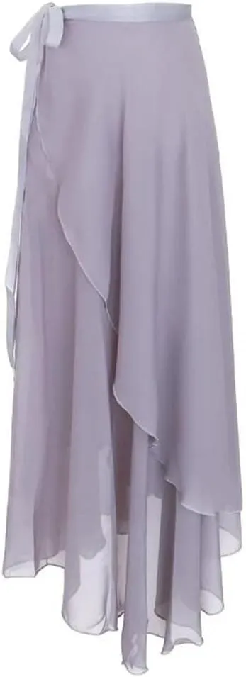 Women Elastic High Waisted Casual Chiffon Bodycon Skirts Summer Beach Vacation Long Skirts