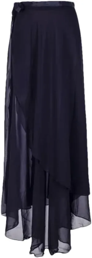 Women Elastic High Waisted Casual Chiffon Bodycon Skirts Summer Beach Vacation Long Skirts