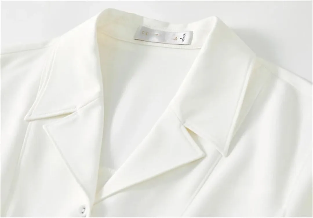Women Straight Casual Blouse Single Breasted Work Business Shirts Office Lady Casual Shirts Top