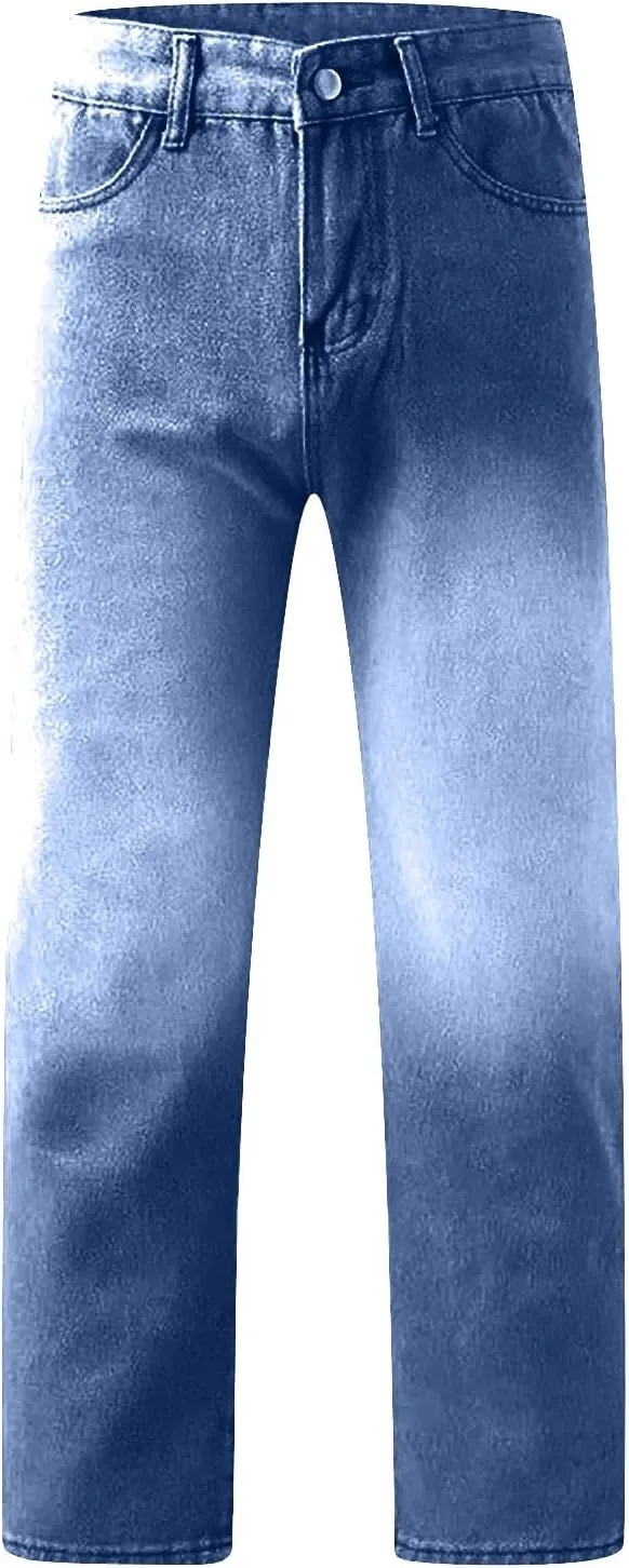 Women Wide Leg Jeans High Waisted Baggy Jeans with Pockets Skinny Loose Boyfriend Jeans Y2K Denim Pants