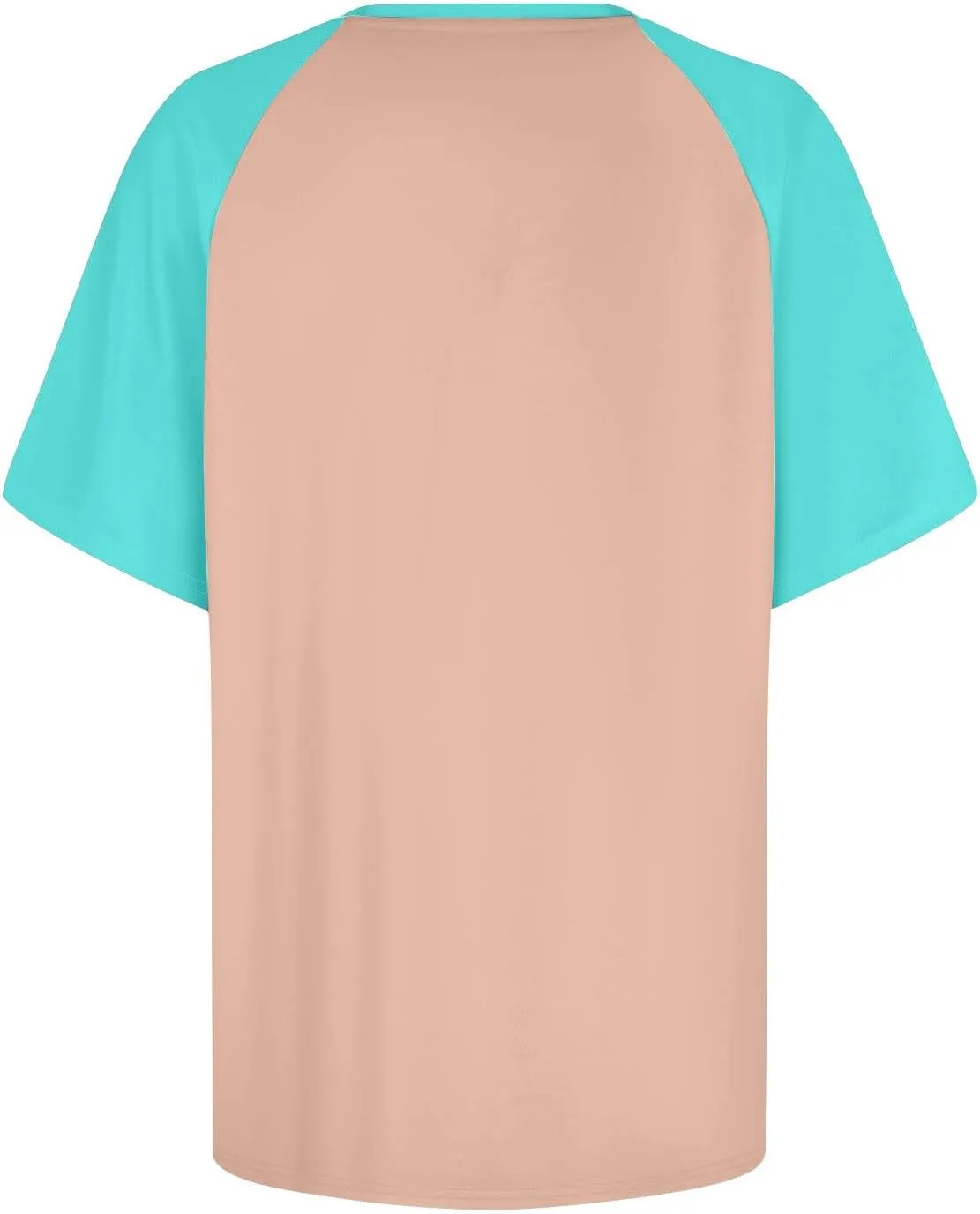 Womens Color Block Short Sleeve T Shirts 2025 Summer Raglan Crew Neck Trendy Tops Plus Size Casual Tunic Cute Blouse