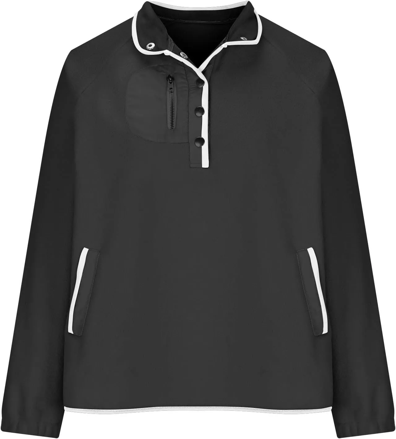 womens fleece sweatshirt jacket 2024 trendy long sleeve sherpa lined thermal pullover tops long sleeve outwear coat