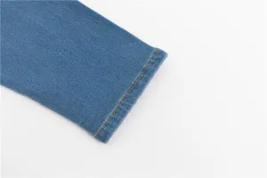 Womens High Waist Jeans Denim Pencil Pants for Women Trousers Ladies Stretch Slim Fit Jeans Foot Pants and Denim Jeans