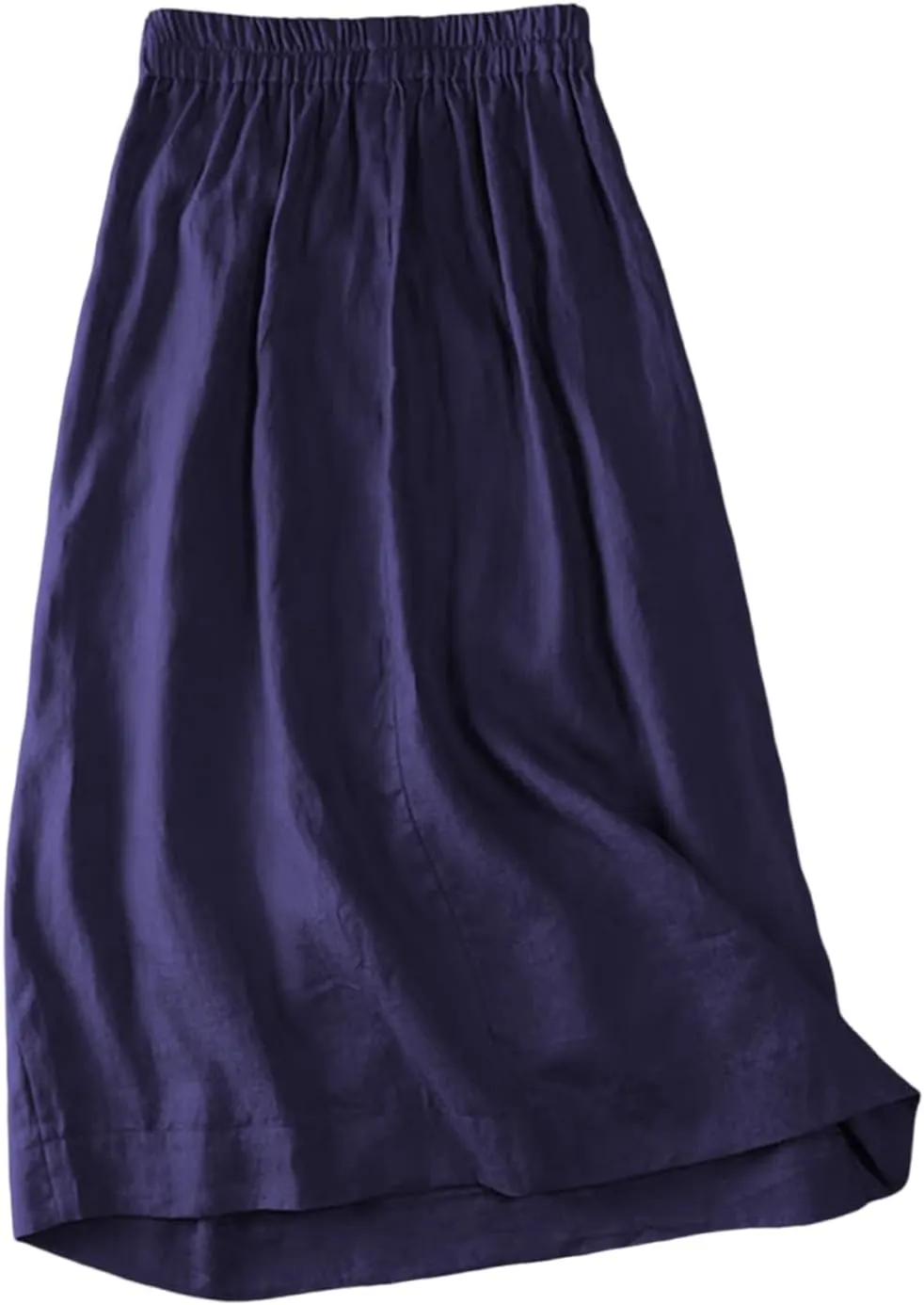 Womens Skirts Midi Length Linen 2025 Beach High Waisted Midi Skirt with Pockets Button Flowy A Line Skirt Boho Summer Skirts