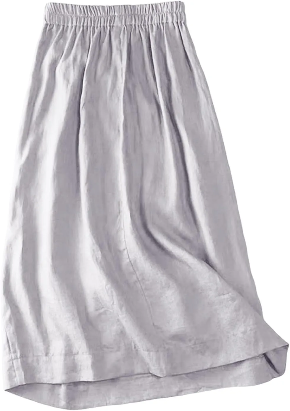 Womens Skirts Midi Length Linen 2025 Beach High Waisted Midi Skirt with Pockets Button Flowy A Line Skirt Boho Summer Skirts