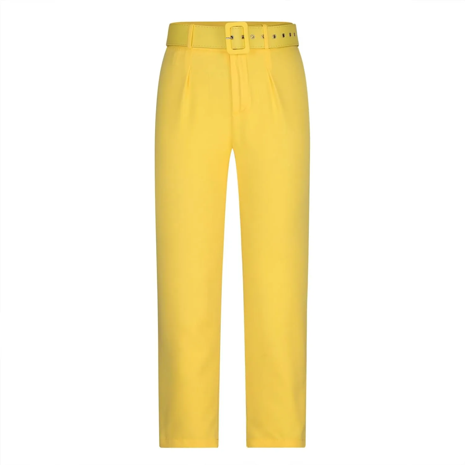 Womens Suit Pants Casual Stretch Loose Fit Straight Belted Waisted Business Suit Pants Fashion Work Office Trousers