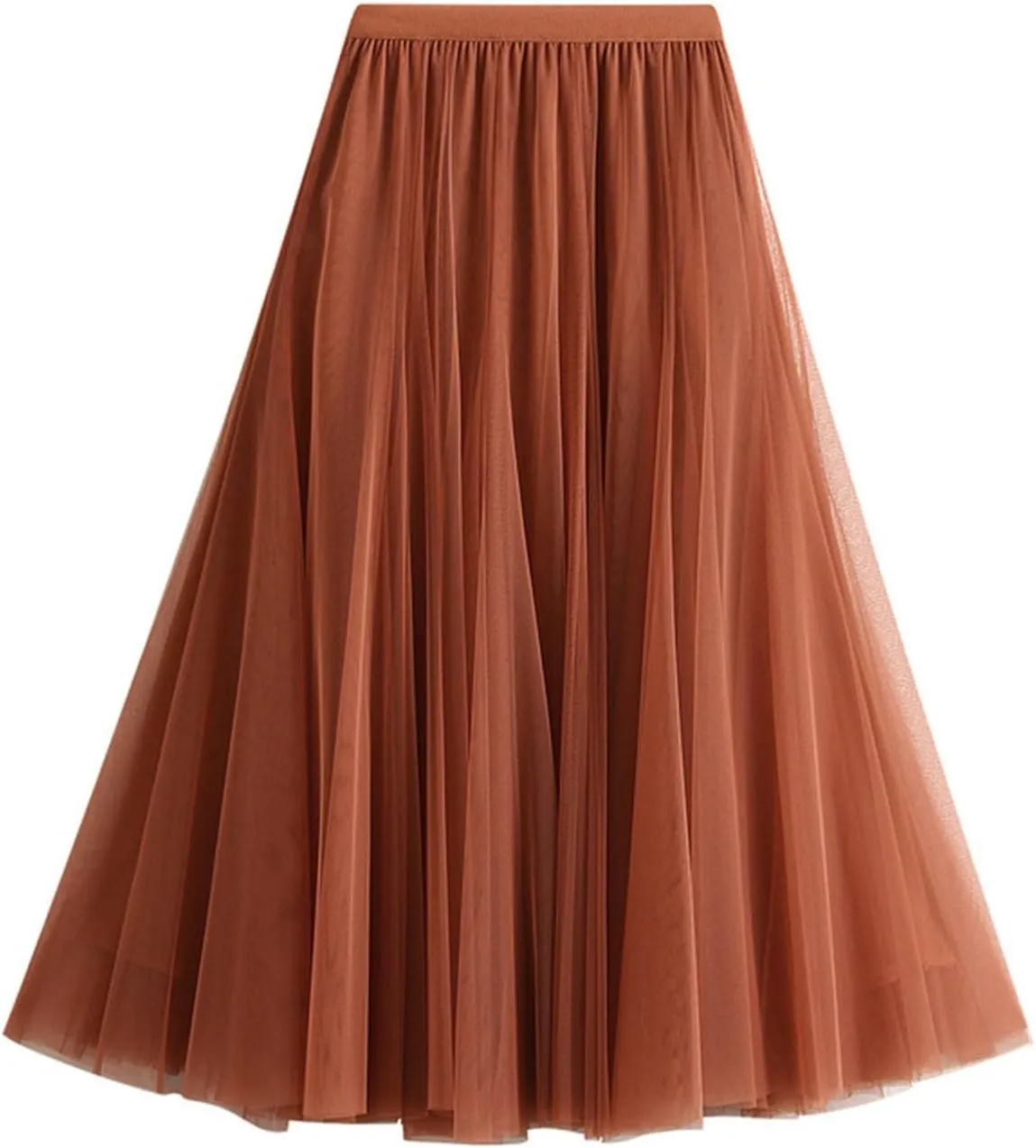 Women's Summer Elastic Waist Bohemian Print Beach Outfits High Waist Casual Maxi Skirt A-Line Tiered Long Skirt