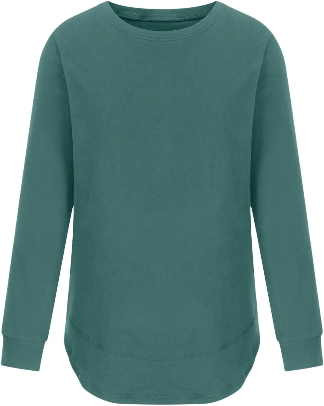 Womens Tops Ladies Tunics Casual Shirts Long Sleeve Pullover Blouses Crewneck Fleece Fashion Clothing Sweatshirts