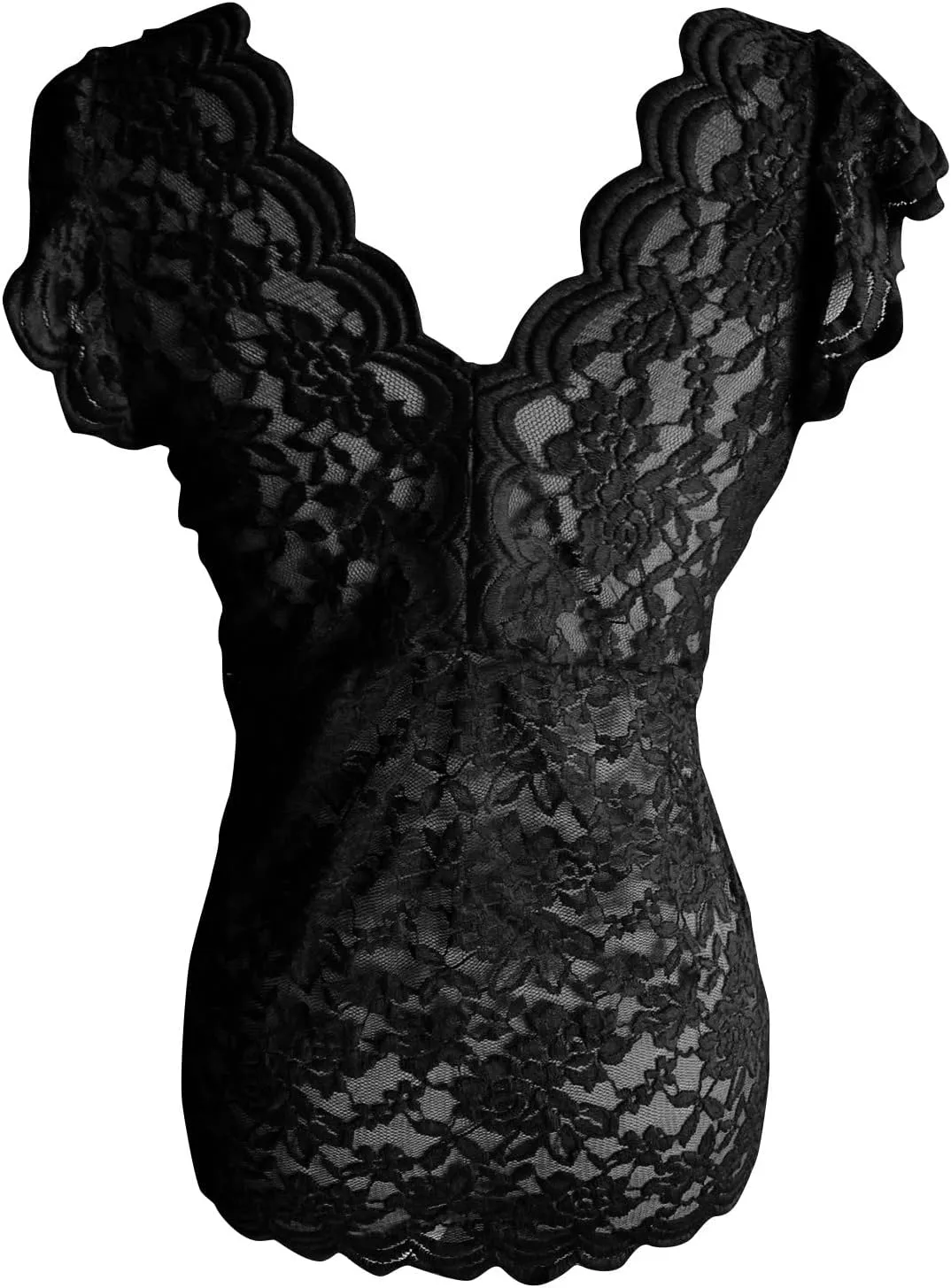Womens V Neck Low Cut Y2K Short Sleeve Crop Tops Lace T-Shirt Summer Going Out Tops Sexy Casual Blouse