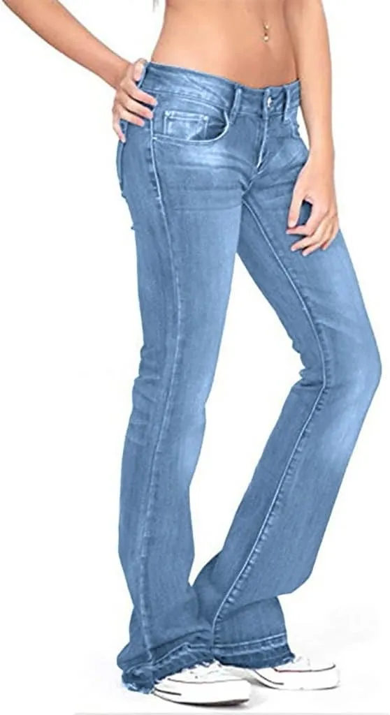 Women's Wedgie Straight Jeans Mid Womens Poket Lace Denim Casual Women's Jeans Trendy Jeans for Women 2024 Women's
