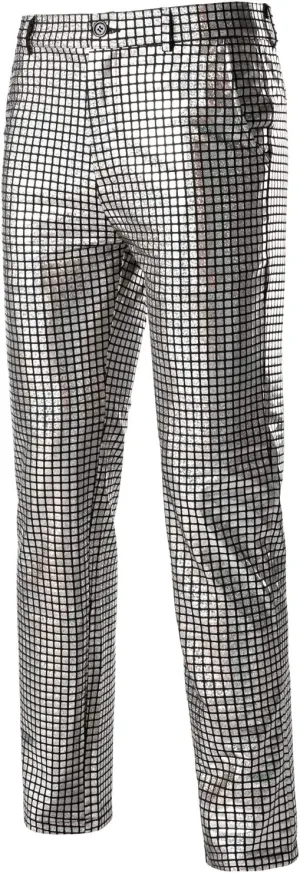 ZEROYAA Mens Night Club Metallic Gold Suit Pants/Straight Leg Trousers